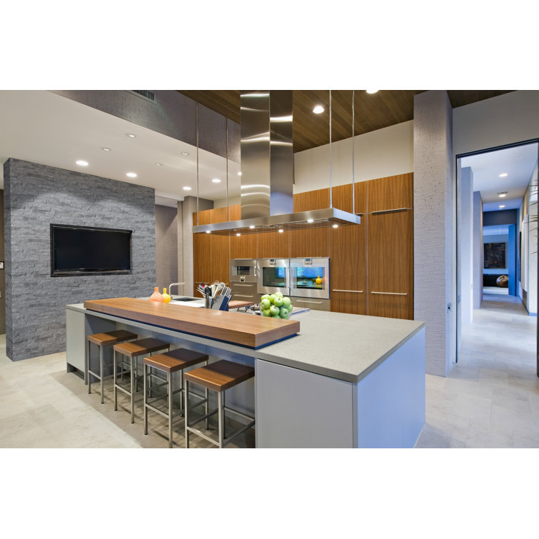 Glacial Grey 6'' x 24'' Marble Stacked Stone Wall Tile