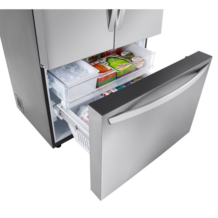 27 Cu. Ft. Stainless Steel Smart French Door Refrigerator with Ice Maker