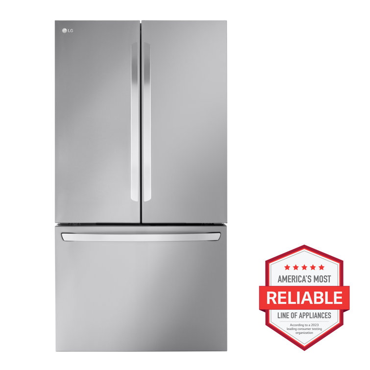 27 Cu. Ft. Stainless Steel Smart French Door Refrigerator with Ice Maker