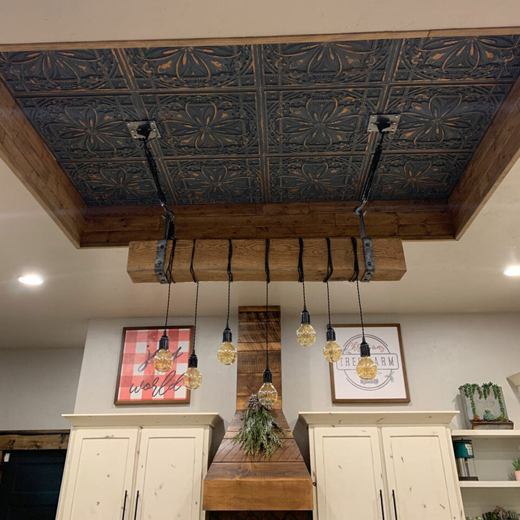 Milan 24'' White Textured PVC Ceiling Tile Set