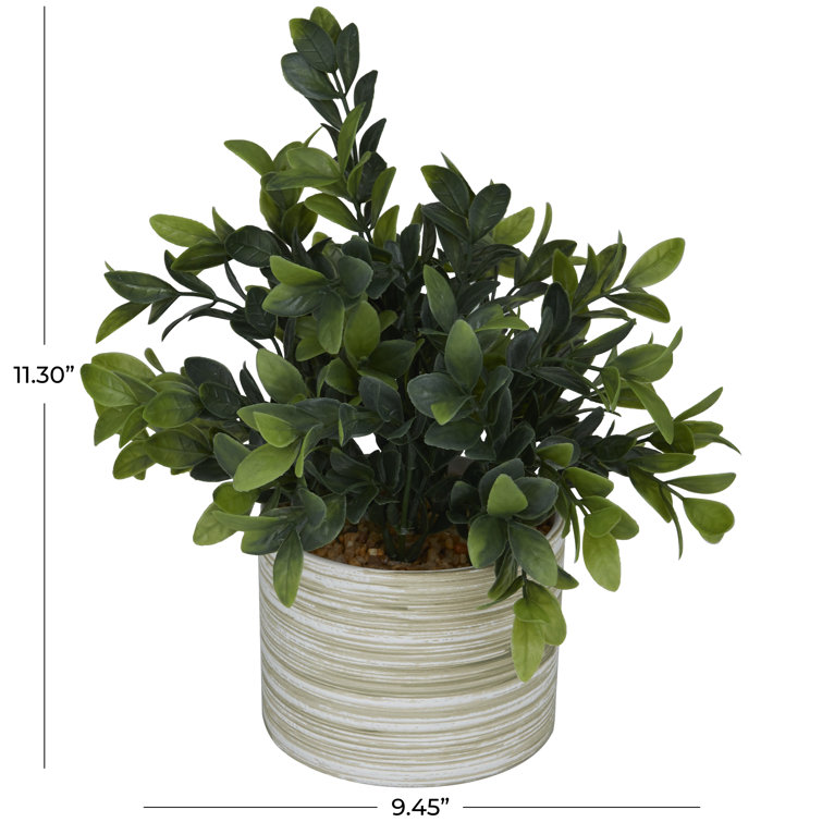 Compact Green Artificial Eucalyptus in Round Pot