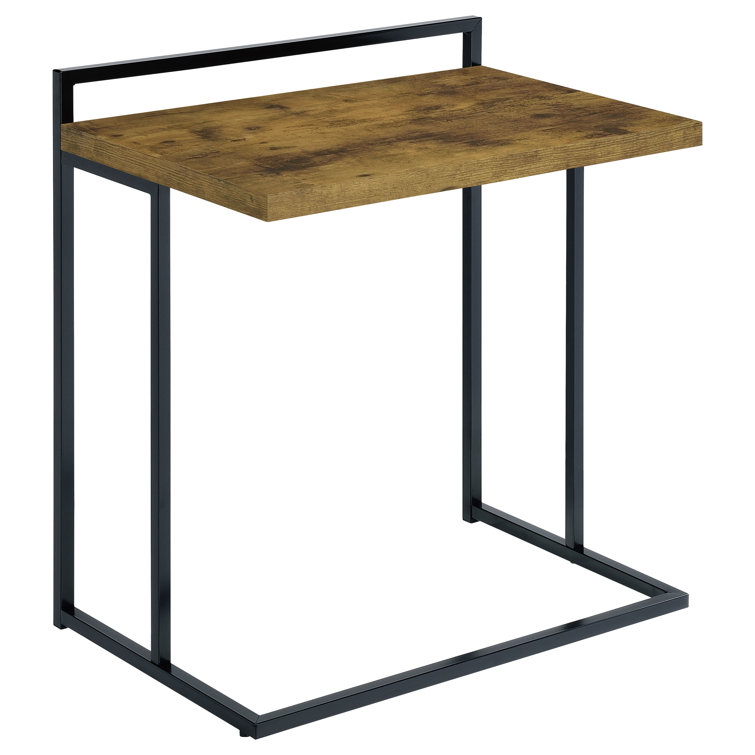 Dani 23.5'' Antique Nutmeg & Black Modern Snack Table