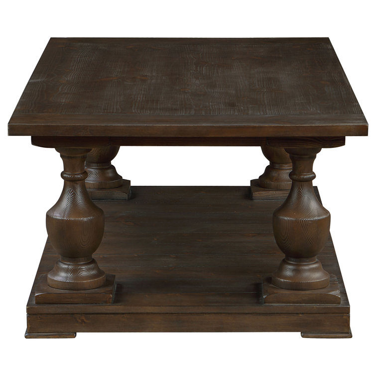 Walden 50" Brown Pine Rectangular Coffee Table