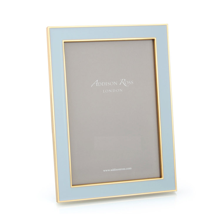 Powder Blue and Gold 5x7 Classic Photo Frame