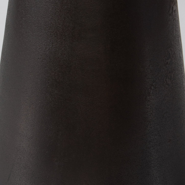 Dark Bronze Round Aluminum Pedestal Accent Table