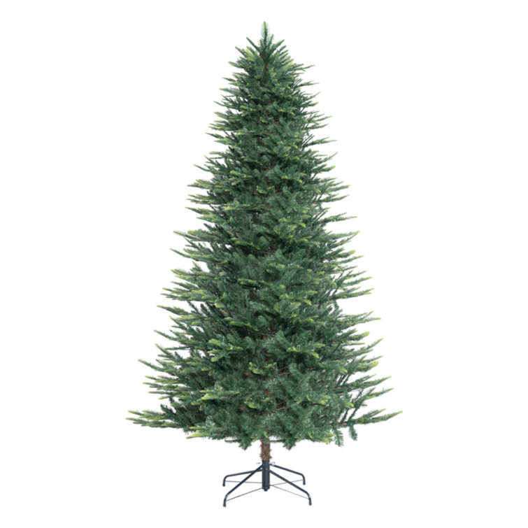 4' 3'' Green Artificial Pine Christmas Tree with Multicolored LED Lights