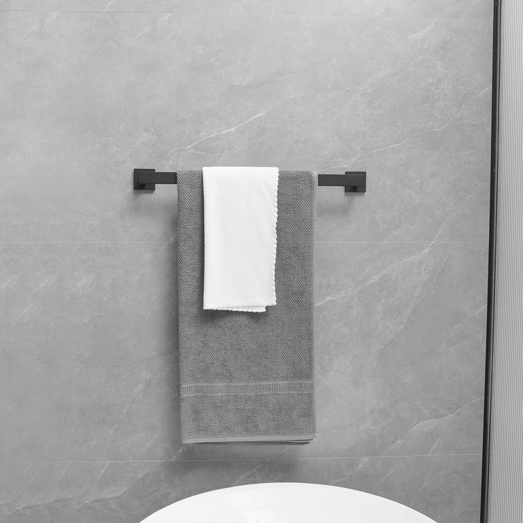 Matte Black Stainless Steel 4-Piece Bathroom Hardware Set