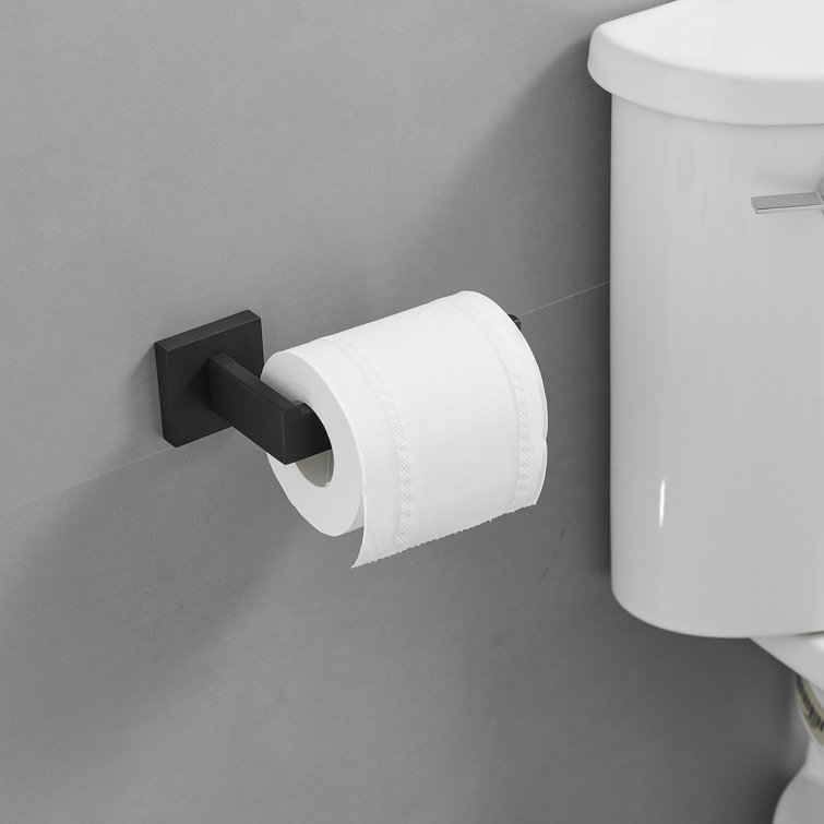 Matte Black Stainless Steel 4-Piece Bathroom Hardware Set