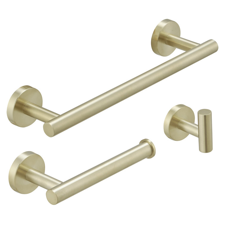 Brushed Gold 24-Inch Metal Bathroom Hardware Set