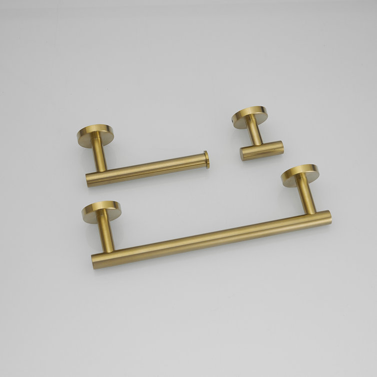 Brushed Gold 24-Inch Metal Bathroom Hardware Set