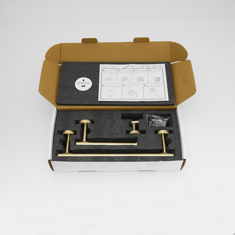 Brushed Gold 24-Inch Metal Bathroom Hardware Set