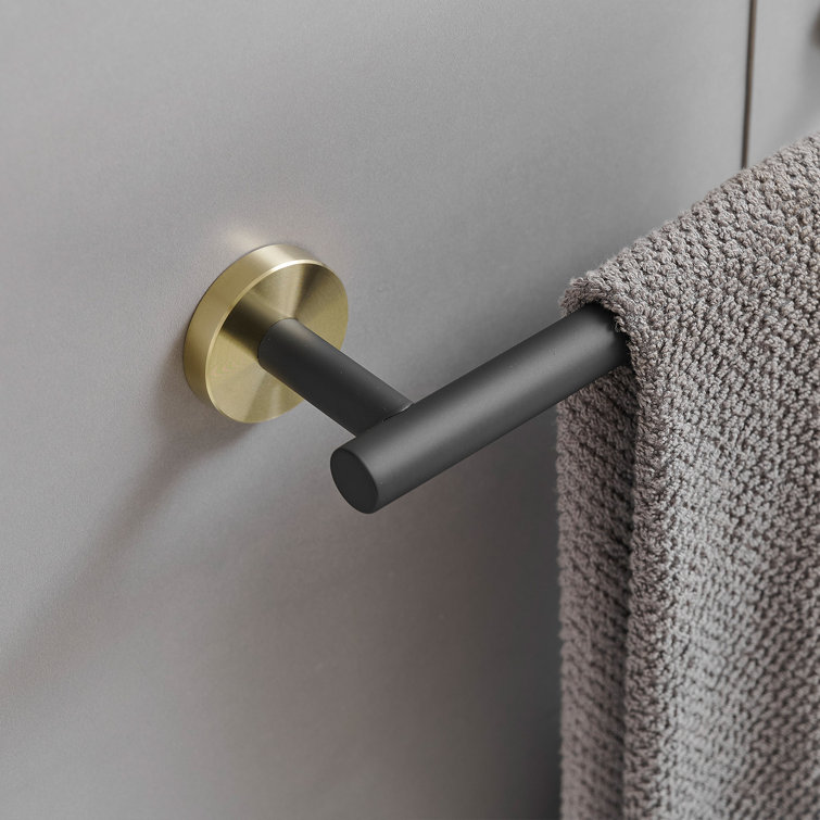 Black and Gold Stainless Steel 24'' Bathroom Hardware Set