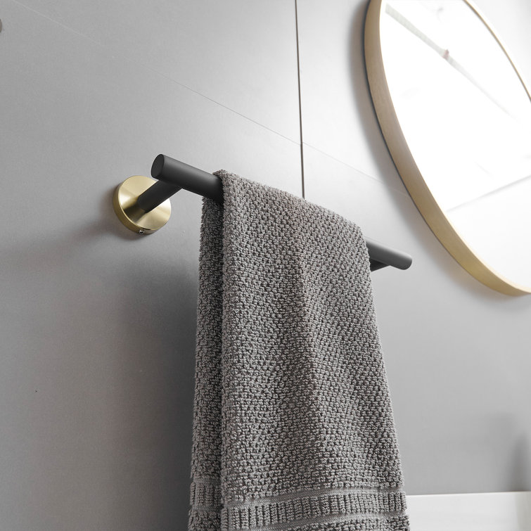 Black and Gold Stainless Steel 24'' Bathroom Hardware Set