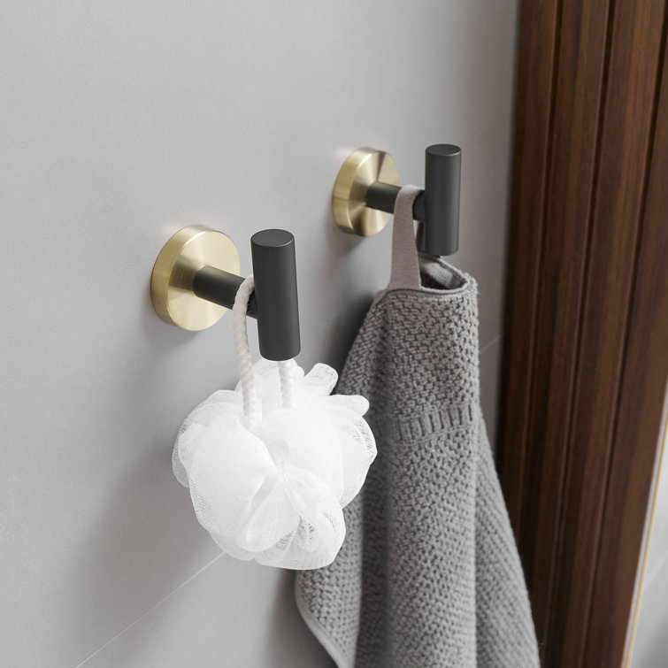 Black and Gold Stainless Steel 24'' Bathroom Hardware Set