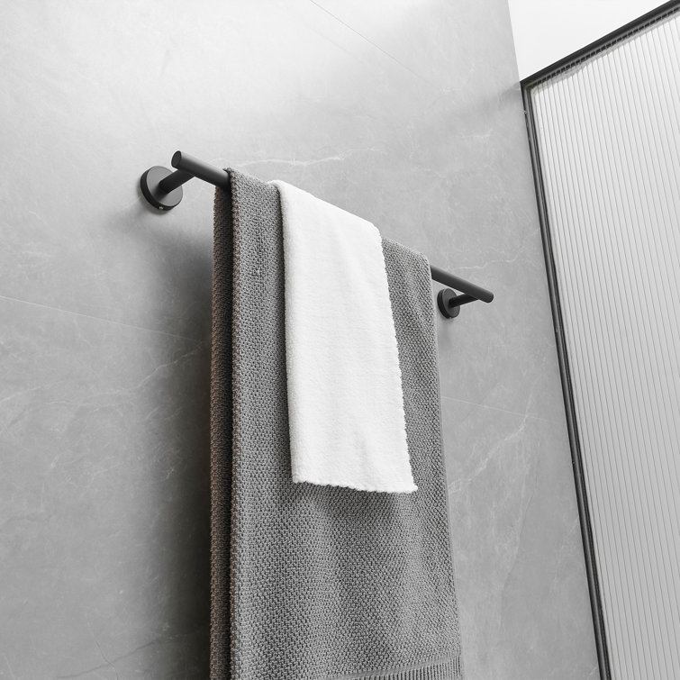 Matte Black Stainless Steel 6-Piece Bathroom Hardware Set