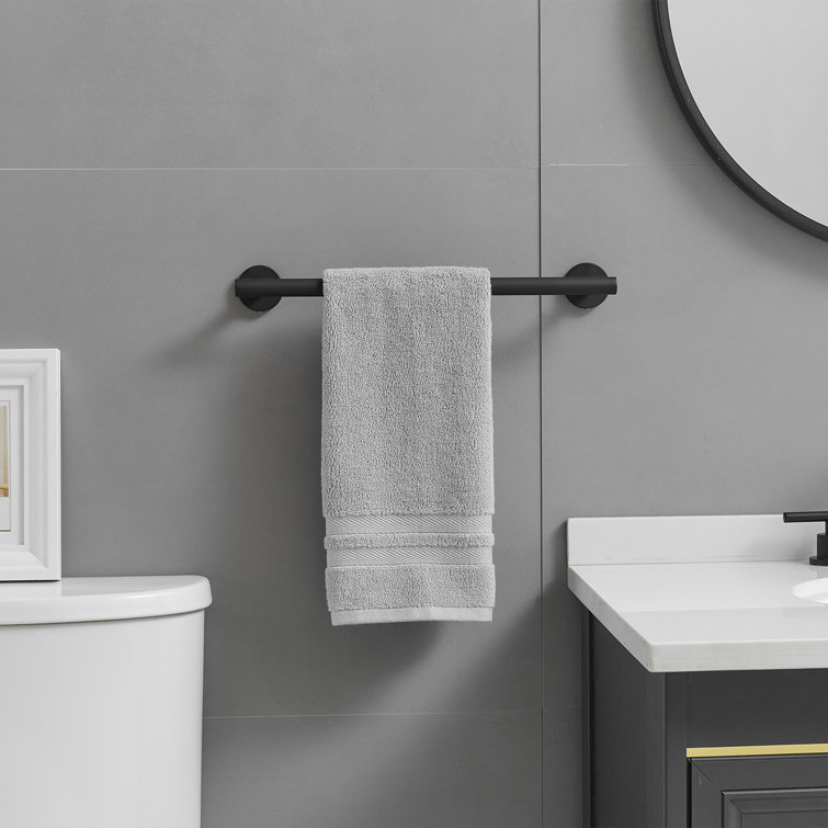 Matte Black Stainless Steel 6-Piece Bathroom Hardware Set