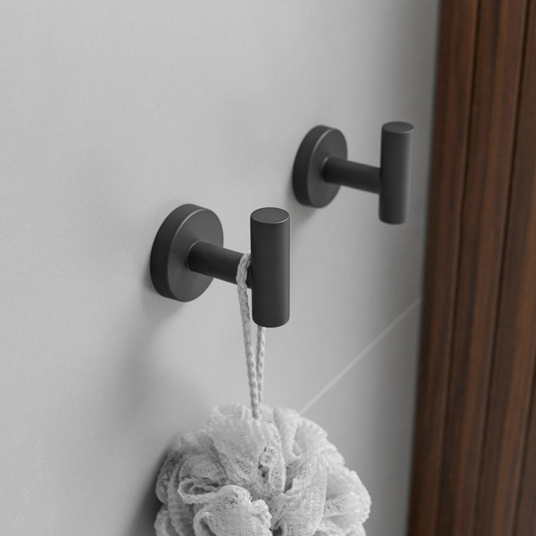 Matte Black Stainless Steel 6-Piece Bathroom Hardware Set