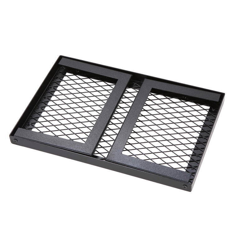 18'' Black Portable Folding Campfire Grill