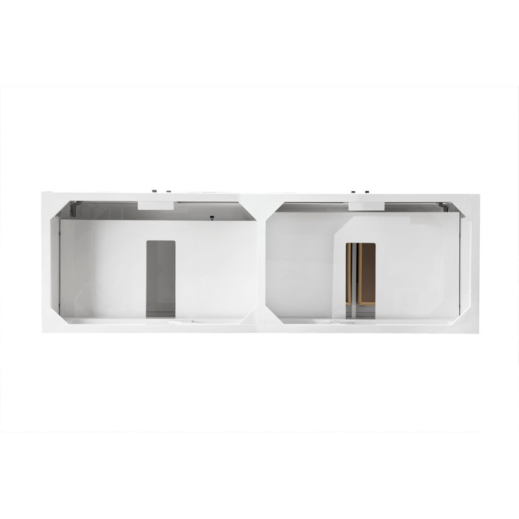 Athens 72" Double Vanity in Glossy White Plywood
