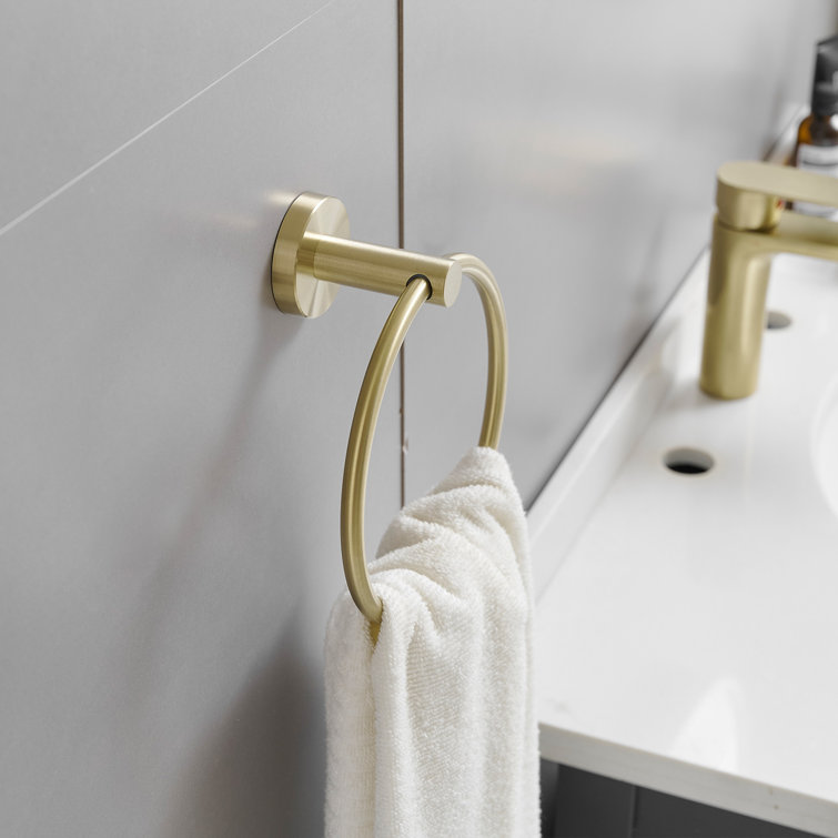 Brushed Gold Stainless Steel Bathroom Hardware Set