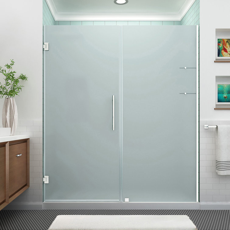Belmore GS Frosted Tempered Glass Frameless Hinged Shower Door
