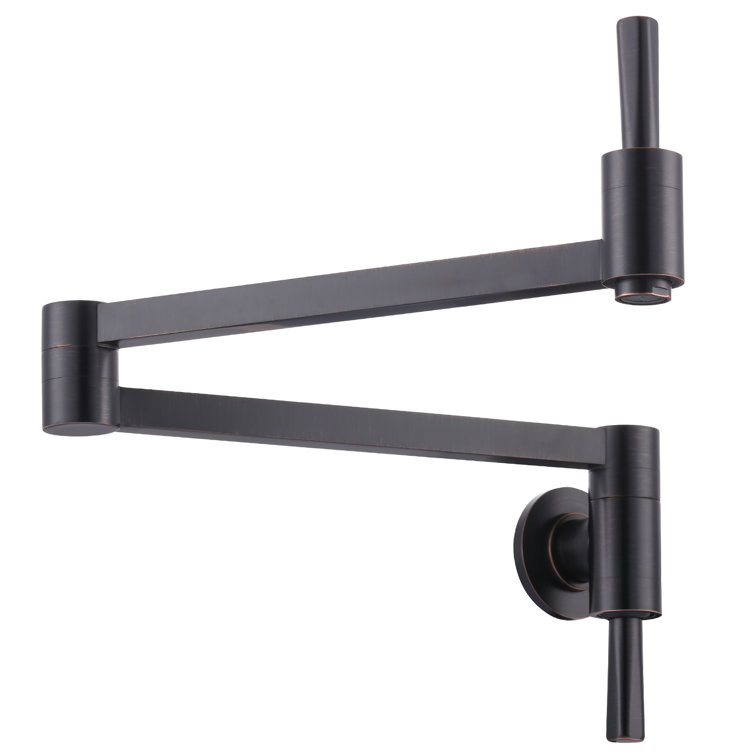 Oil-Rubbed Bronze Wall-Mount Pot Filler Faucet