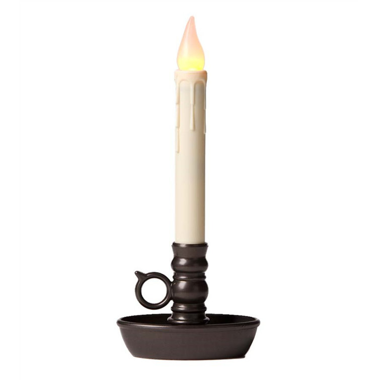 Bronze Flameless LED Candle with White Flame, Set of 4