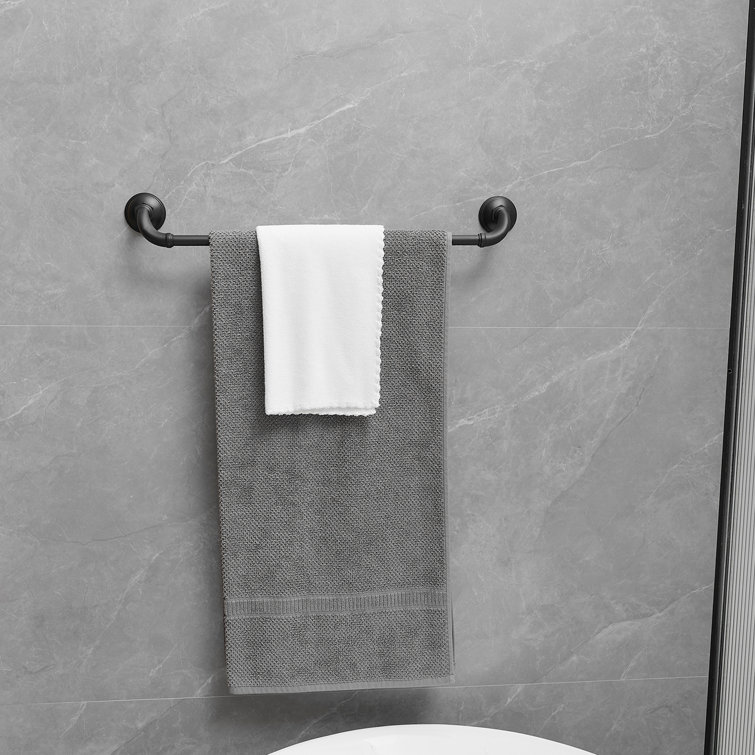 Matte Black 4-Piece Metal Bathroom Hardware Set