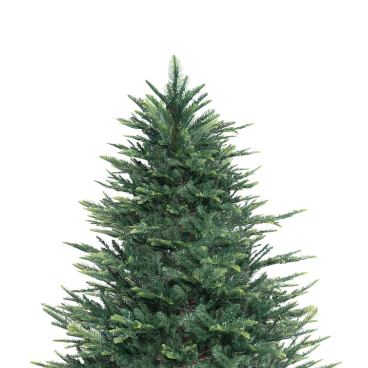 4' 3'' Green Artificial Pine Christmas Tree with Multicolored LED Lights