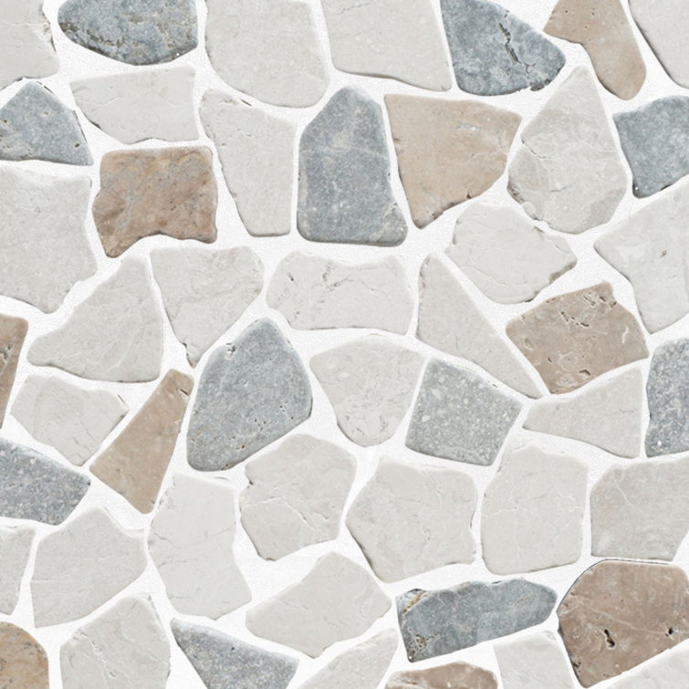 Sea Sand Natural Stone Mosaic Tile for Walls and Floors