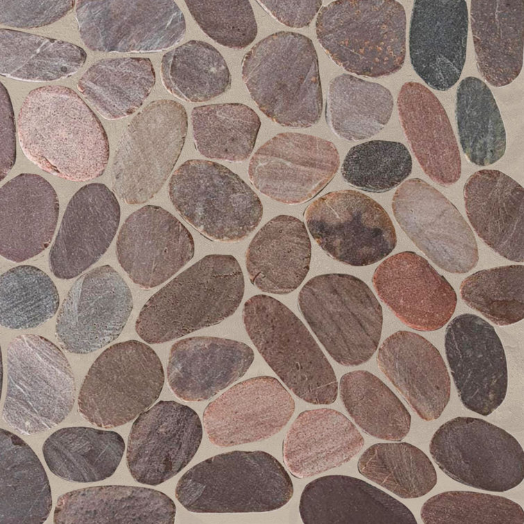 Choco Natural Stone Pebble Mosaic Tile for Indoor and Outdoor