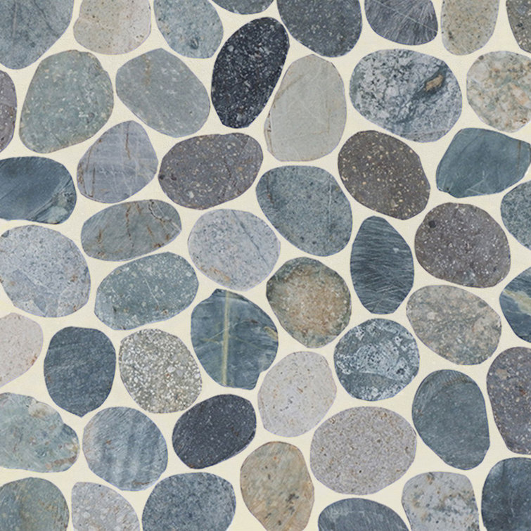 Toba Natural Stone Pebble Mosaic Tile for Indoor and Outdoor Use