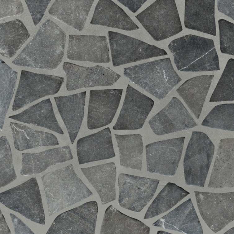 Gray Random Natural Stone Mosaic Tile for Walls and Floors