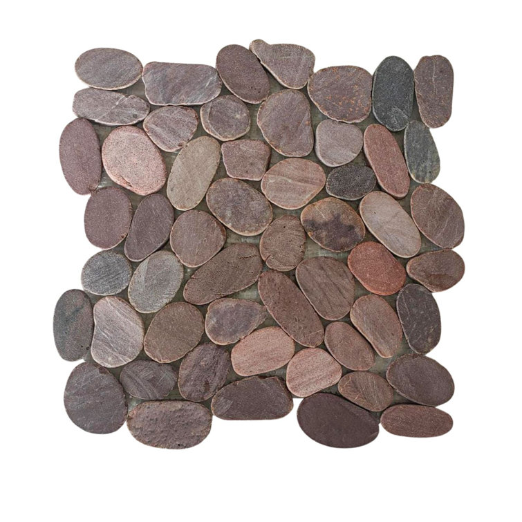 Choco Natural Stone Pebble Mosaic Tile for Indoor and Outdoor