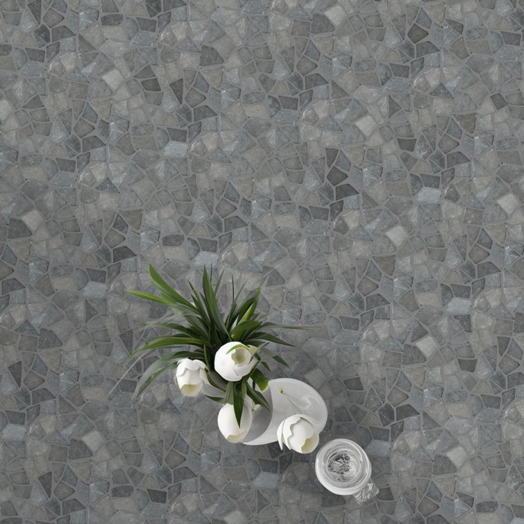 Gray Random Natural Stone Mosaic Tile for Walls and Floors