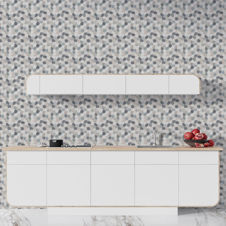 Ibiza 12" x 12" Natural Stone Pebble Mosaic Tile for Kitchen and Bathroom