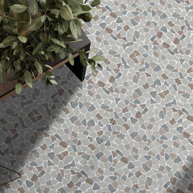 Sea Sand Natural Stone Mosaic Tile for Walls and Floors