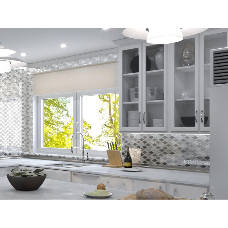 Geom Graphite Diamond Mosaic Tile for Kitchen and Bathroom