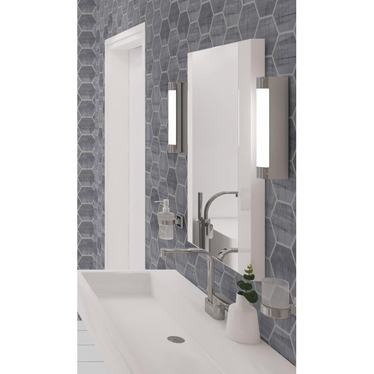 Homage 5" Brown Glazed Hexagonal Porcelain Tile