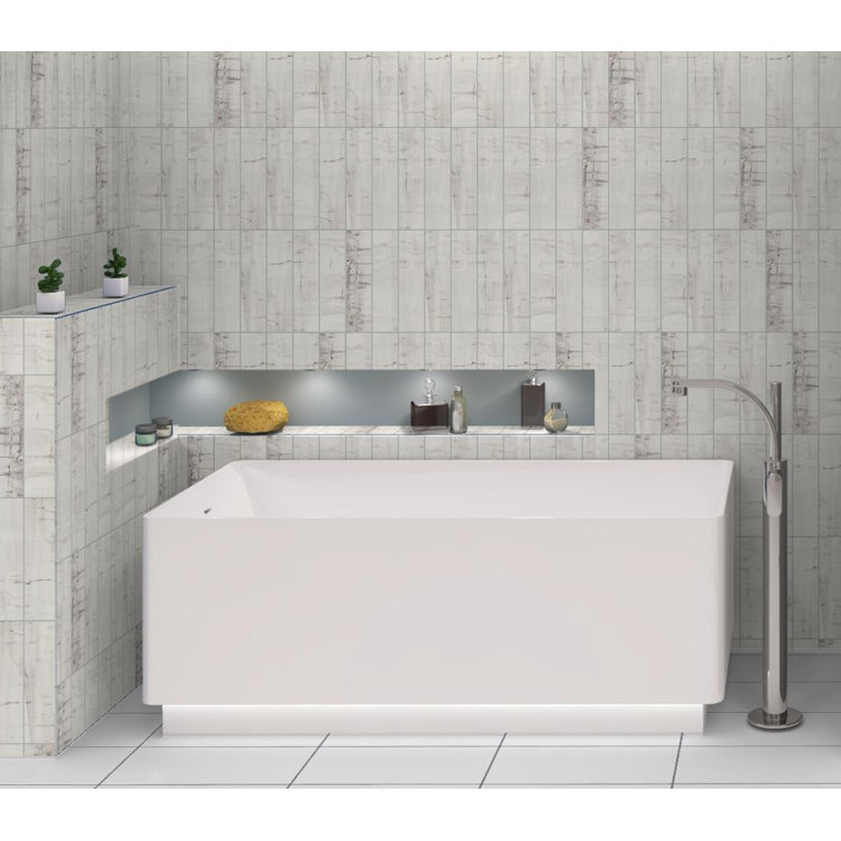 Homage 3" x 12" White Glazed Porcelain Subway Tile