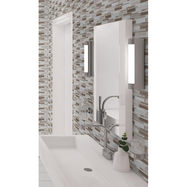 Knoll Beige Glossy Marble Mosaic Tile for Kitchen and Bathroom