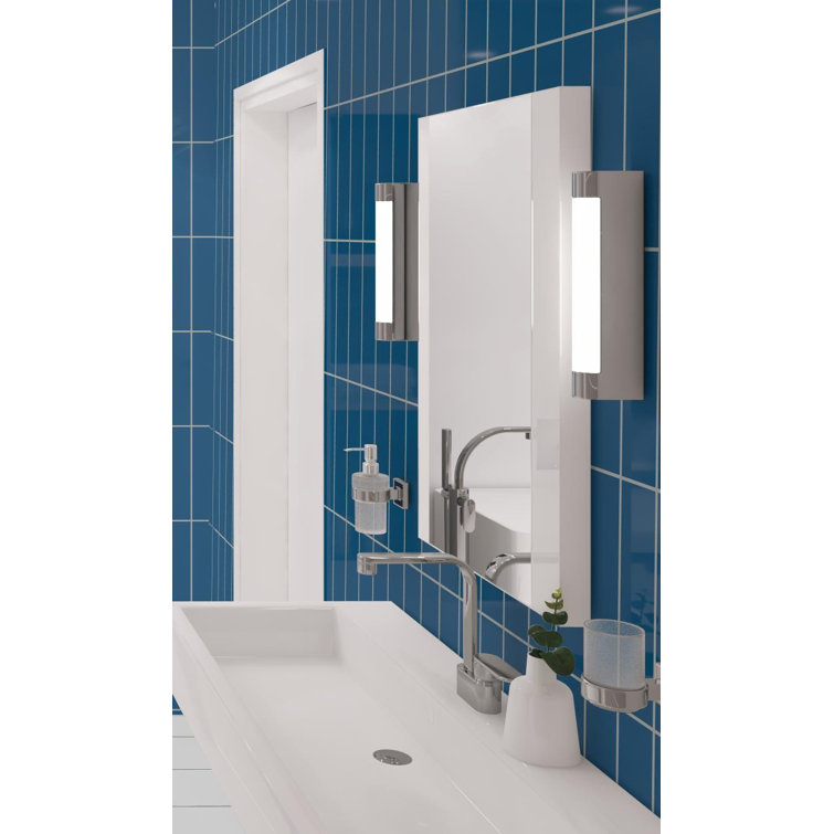 Galor-Nayim 3" x 12" Glossy Blue Ceramic Wall Tile