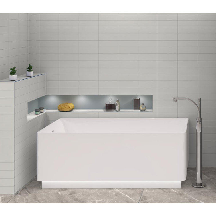 Gullivan 3" x 9" White Glazed Porcelain Subway Tile