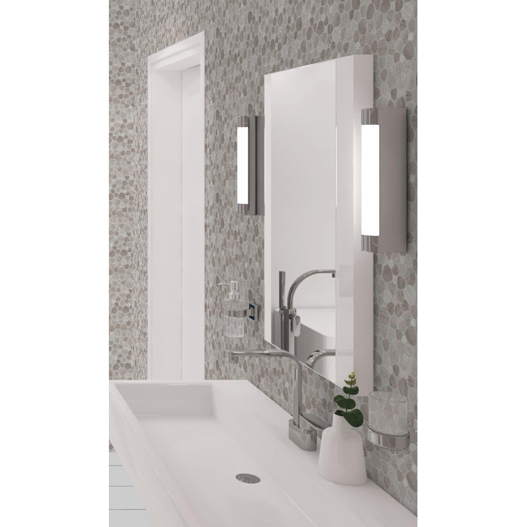 Oasis Natural Brown Marble Pebble Mosaic Tile