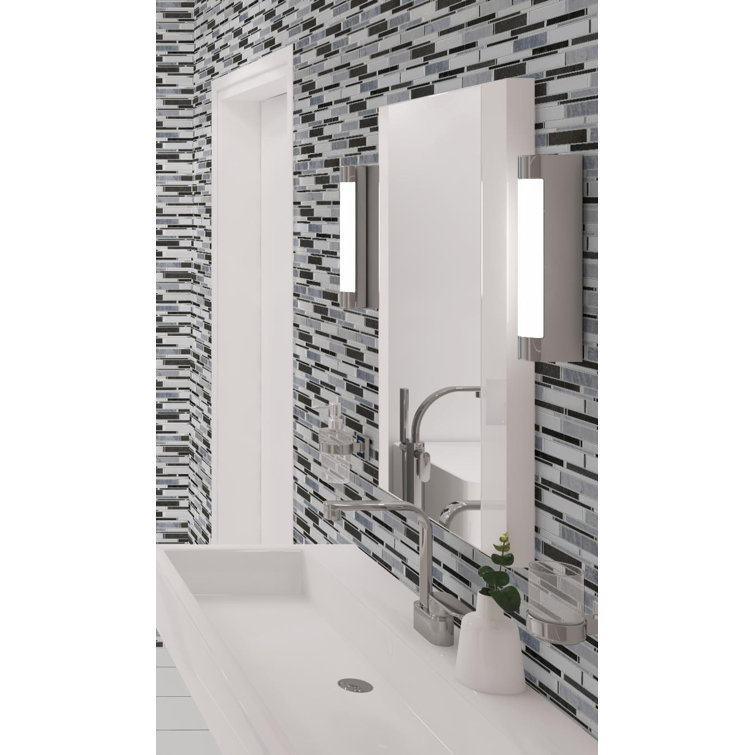 Knoll Black and White Marble Mosaic Tile