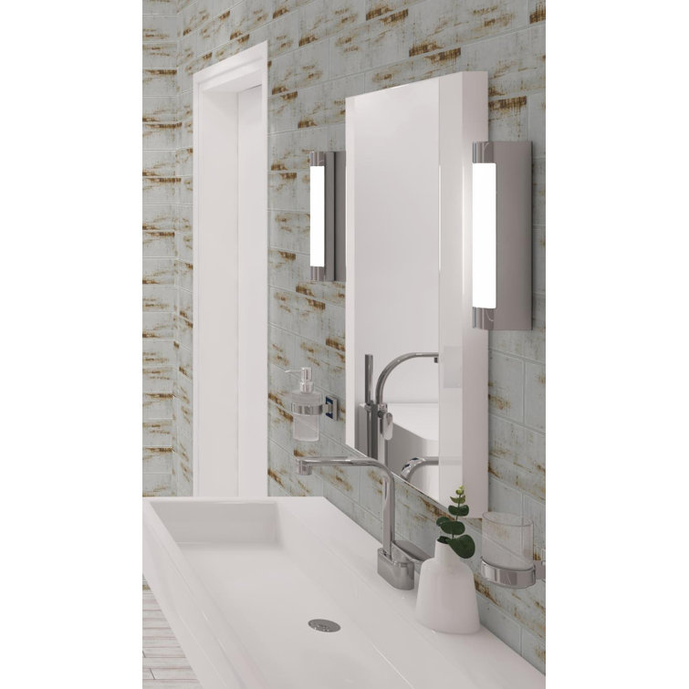 Serenite 4" x 16" Glazed Blue Porcelain Subway Wall Tile