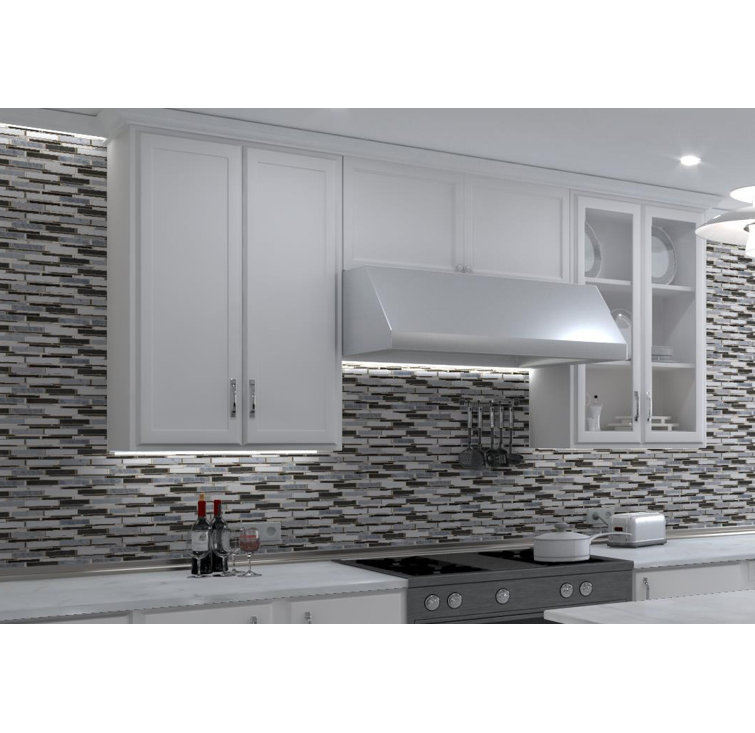 Knoll Black and White Marble Mosaic Tile