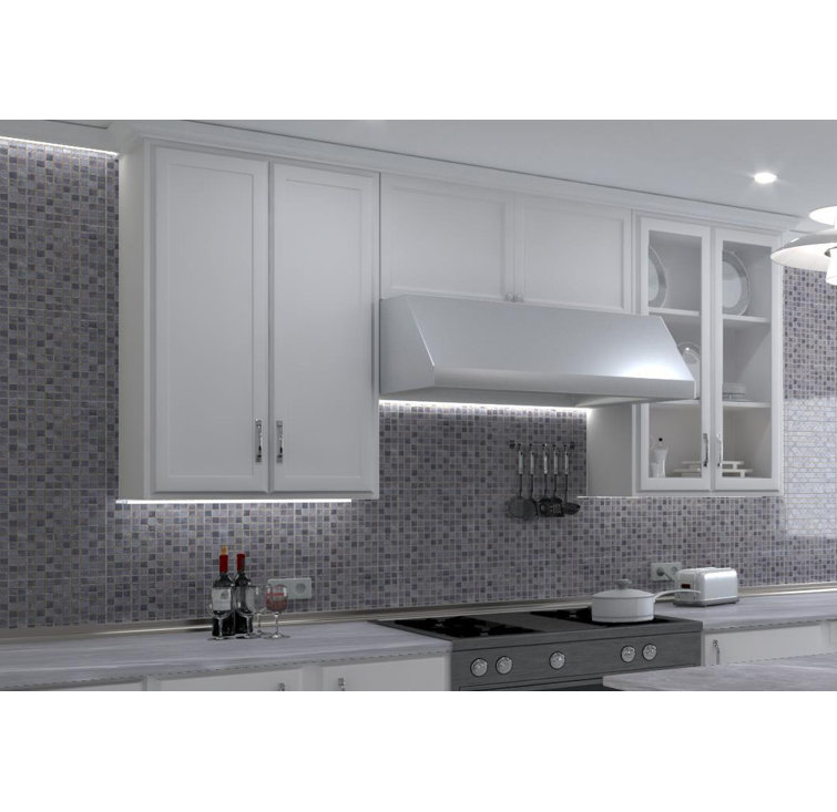Mediterranean Blue Polished Glass Mosaic Tile for Kitchen and Bathroom