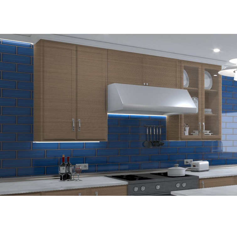Divine Blue 4x12 Glossy Ceramic Subway Tile