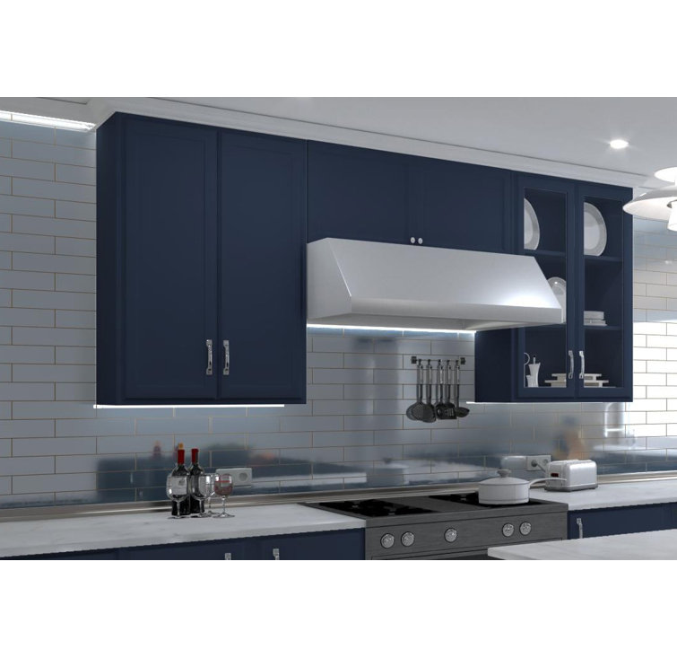 Vega 3" x 12" Frosted Blue Beveled Glass Subway Tile